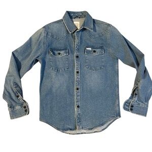 TOPO Designs Men’s Denim Work Overshirt Size Small